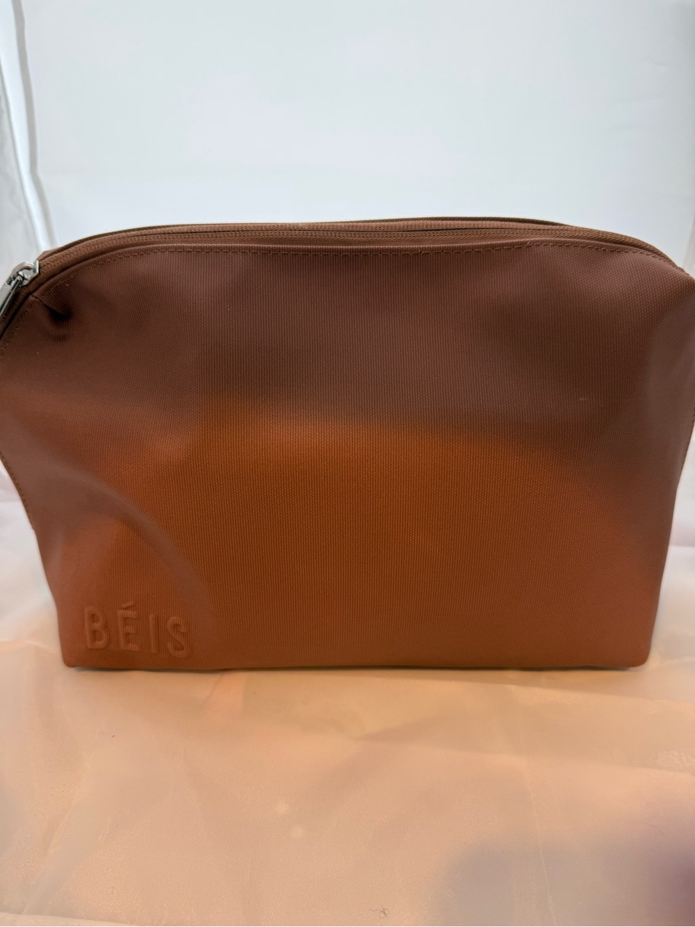 BÉIS Large Cosmetic Pouch Camel
